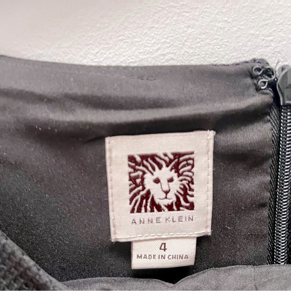 NEW Anne Klein Black A Line Dress Stretch Size 4 - Picture 6 of 6